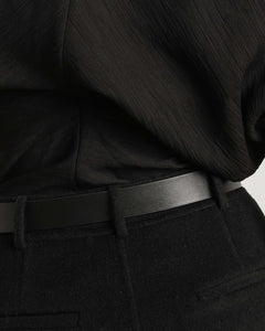 Alessio Belt, Black Leather Belt dear-frances 